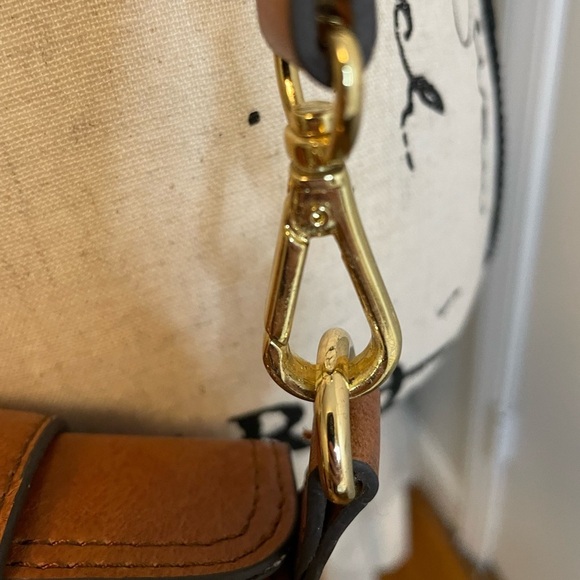 VIKTOR ALFARO Brown Leather Crossbody Purse - Picture 11 of 12